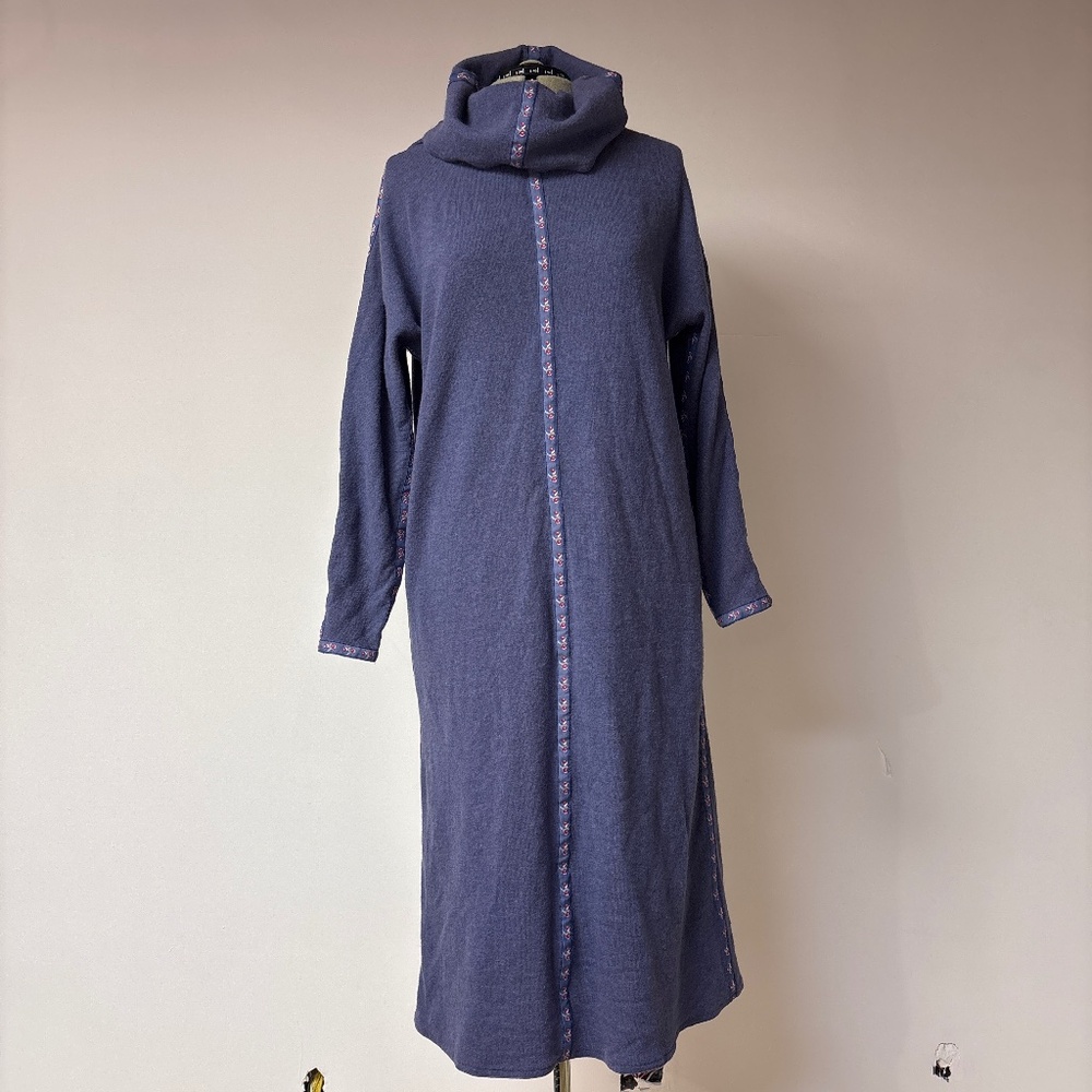 Vintage Geoffrey Beene Union Made 100% wool midi dress size M/L/XL